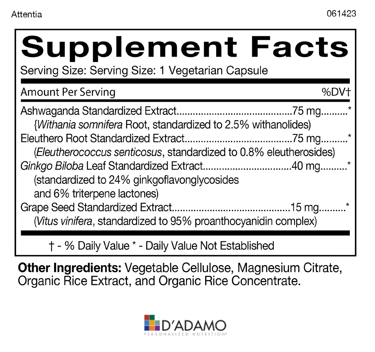 Attentia 60 Veggiecaps