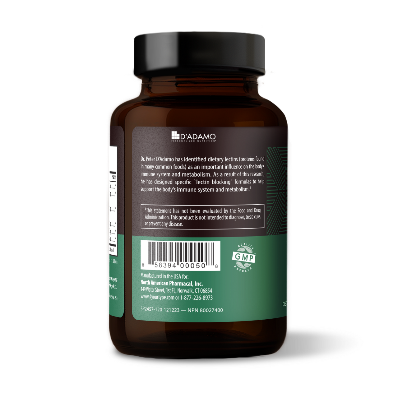 Deflect - Lectin Blocker (Blood Type AB) 120 Veggiecaps