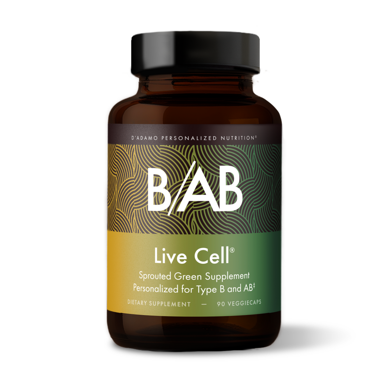 Live Cell - Sprouted Greens (Blood Groups B and AB) 90 Veggiecaps