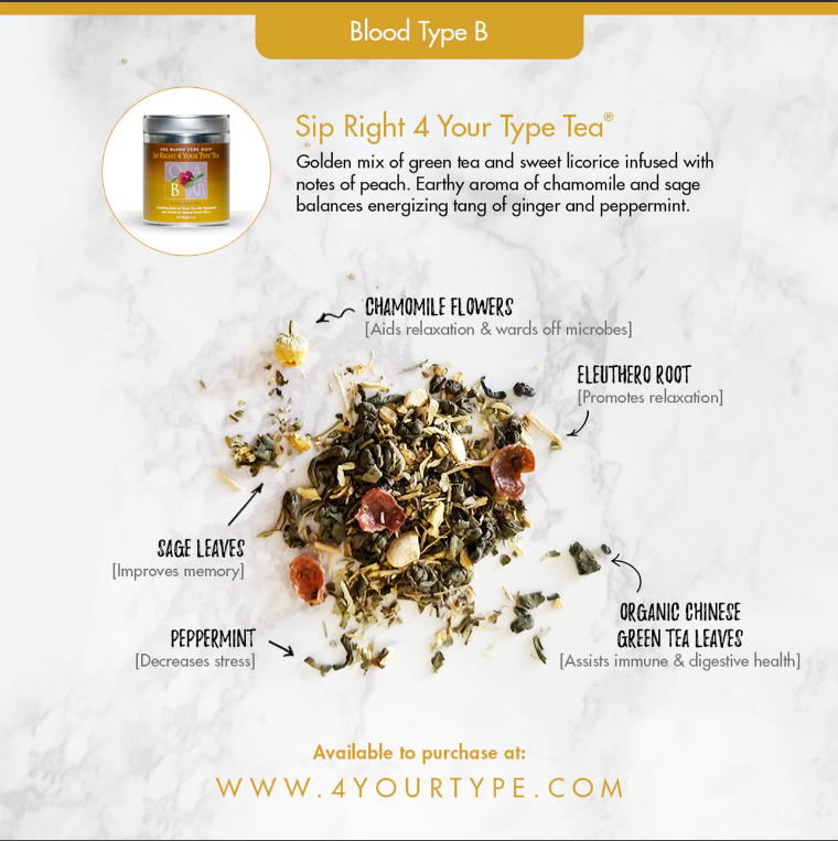 Sip Right 4 Your Type Tea (Blood Group B) 113g