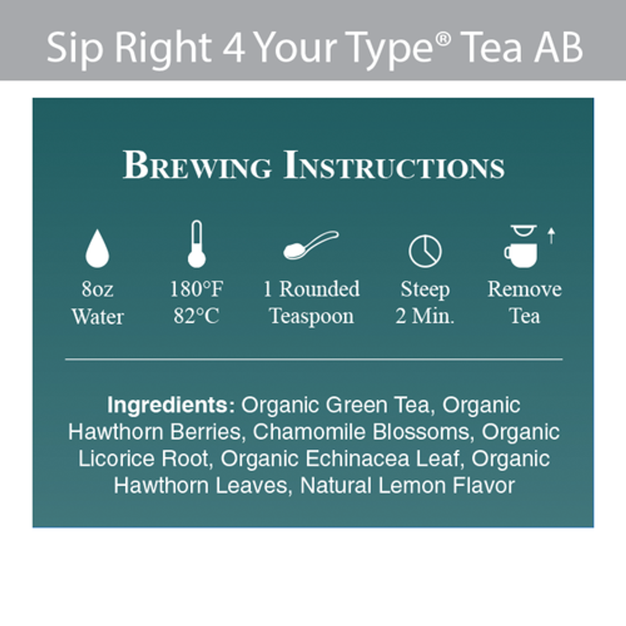 Sip Right 4 Your Type Tea  (Blood Group AB) 113g