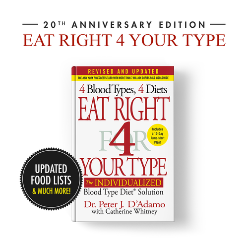 Eat Right 4 Your Type NEW Edition Hardback Book