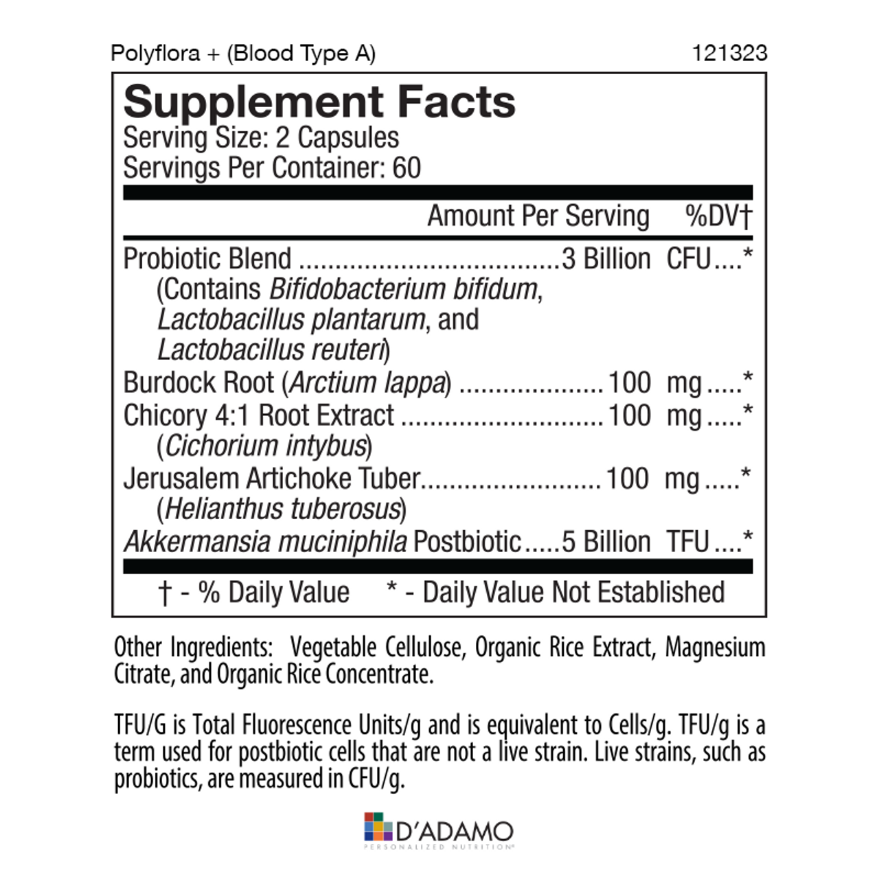 Polyflora + Multifunction Probiotic with Akkermansia (Blood Type A) 120 Veggiecaps