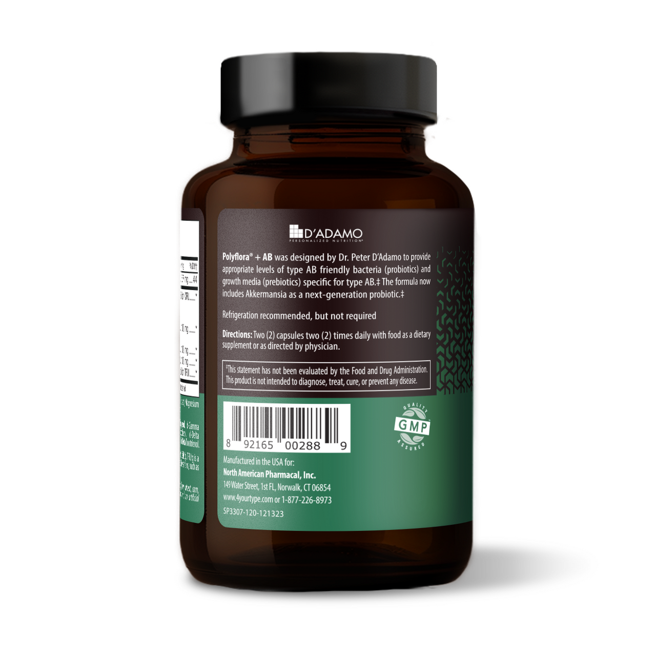 Polyflora + Multifunction Probiotic with Akkermansia (Blood Group AB) 120 Veggiecaps