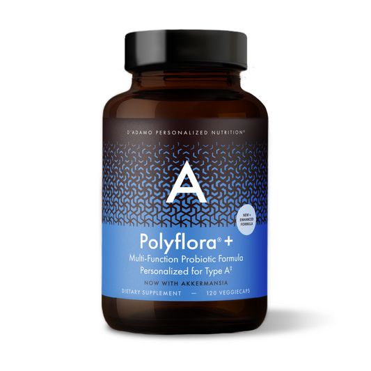 Polyflora + Multifunction Probiotic with Akkermansia (Blood Type A) 120 Veggiecaps