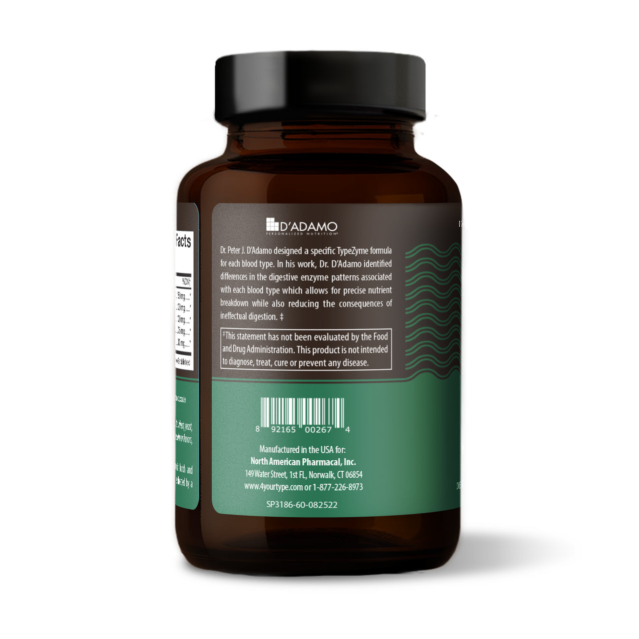 Typezyme - Digestive Enzyme (Blood Group AB) (60 Vegetarian Capsules)