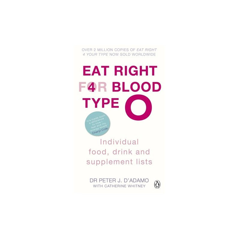 Eat Right 4 Blood Type O - Individual Food, Drink and Supplement lists paperback