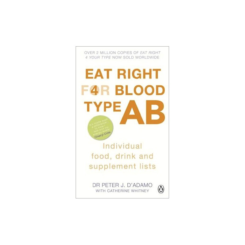 Eat Right 4 Blood Type AB - Individual Food, Drink and Supplement lists paperback