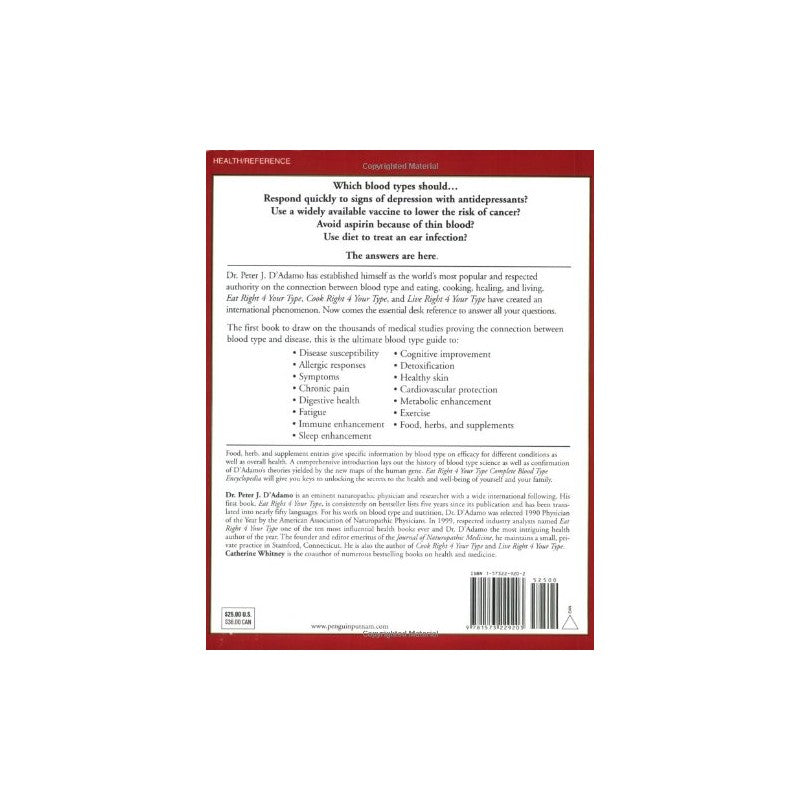 Complete Blood Type Encyclopedia R4YT