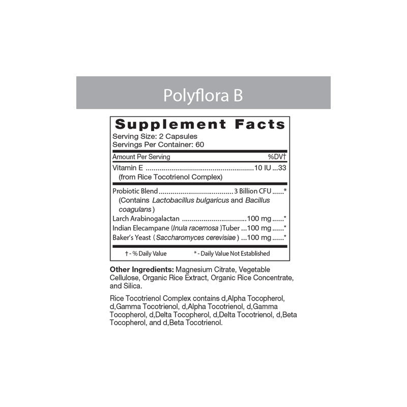 Polyflora-B Professional Probiotic 120 Veggiecaps