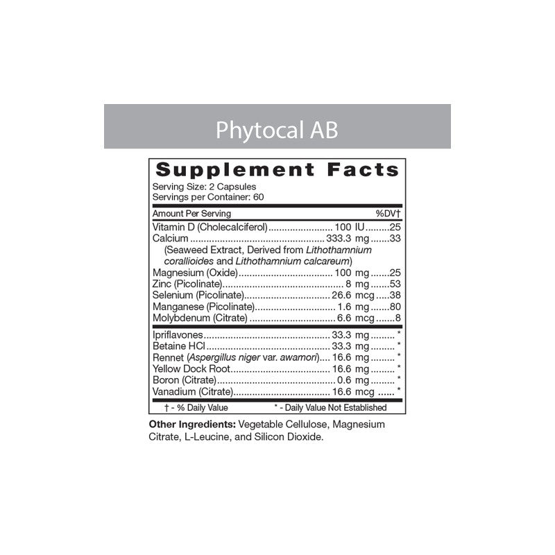 Phytocal-AB Mineral Formula 120 Veggiecaps