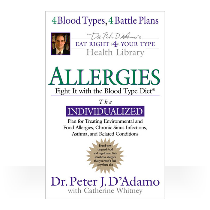 Allergies - Fight them with the Blood Type Diet paperback