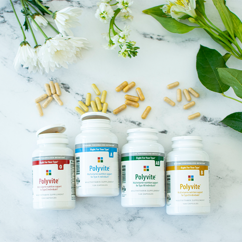 Polyvite - Personalised Multi-Vitamin (Blood Group O) 120 Veggiecaps