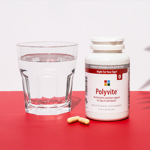 Polyvite - Personalised Multi-Vitamin (Blood Group O) 120 Veggiecaps